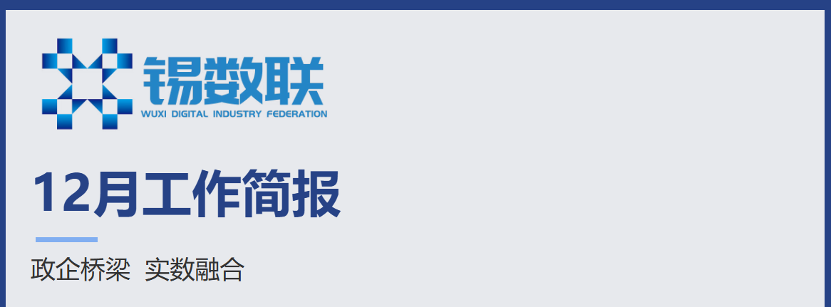 无锡市数字产业联合会12月工作简报