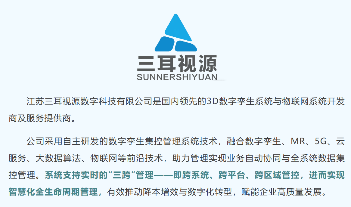 数联新星 | 全维协同赋能智慧管理——江苏三耳视源数字科技有限公司