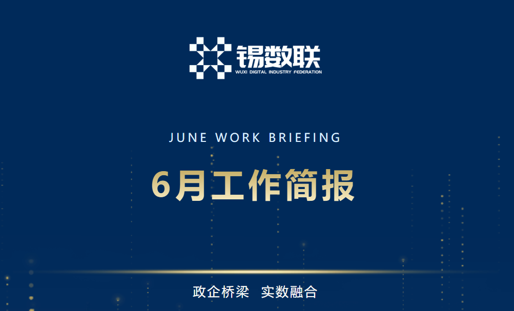 无锡市数字产业联合会6月工作简报